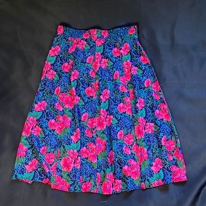 Vintage Floral MIDI Skirt